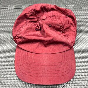 Vuori Adjustable Red Baseball Cap Classic Fit Lightweight Breathable Fabric